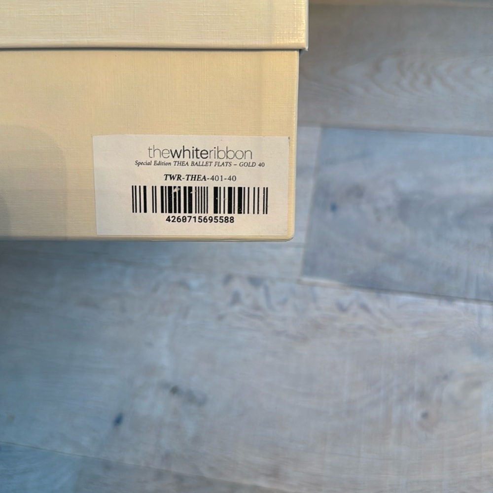 Gold Genuine Leather Ballet Flats - Picture 8 of 8